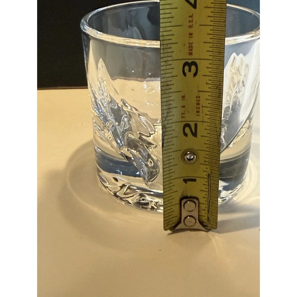 Vintage Litton Iceberg Rocks Glass Old Fashioned Whiskey Tumbler 3.25